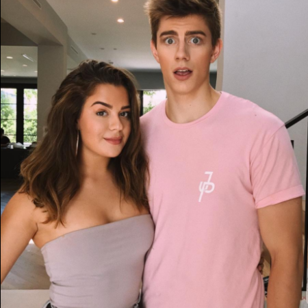 Chance Sutton with his ex-girlfriend, Tessa Brooks. 